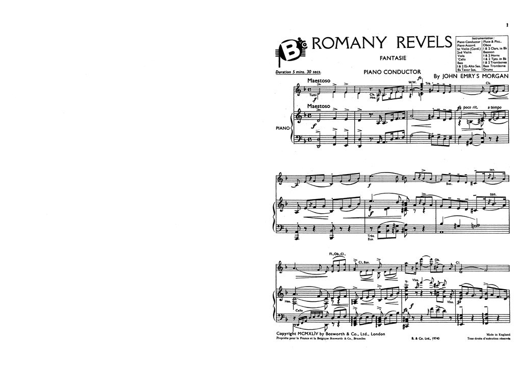 Morgan, Je Romany Revels Fantasie