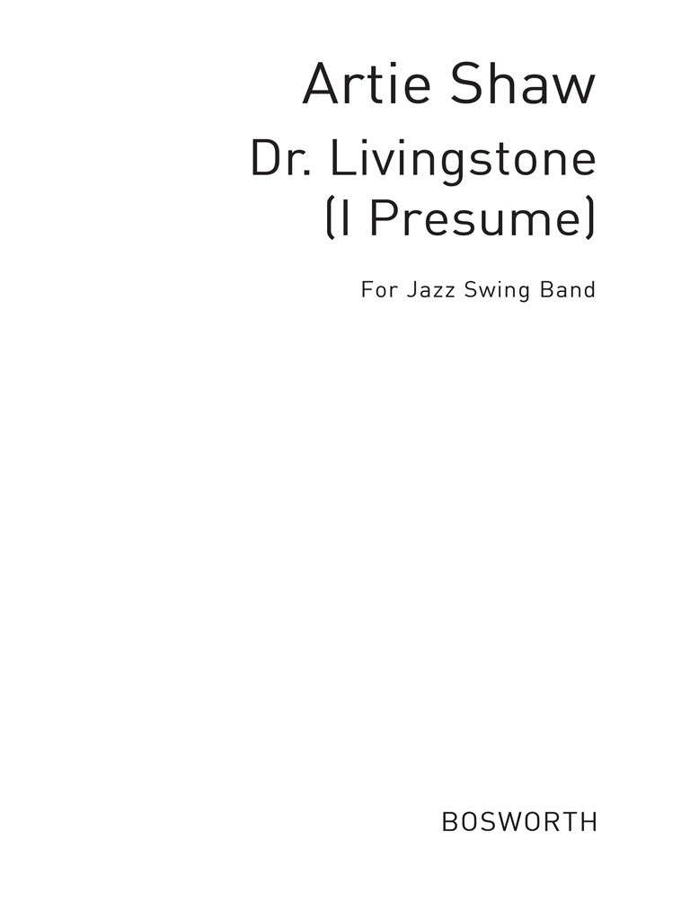 Dr Livingstone (I Presume) New Swing Classics Jzsw