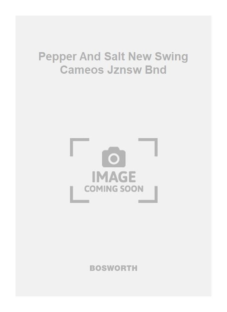 Pepper And Salt New Swing Cameos Jznsw Bnd