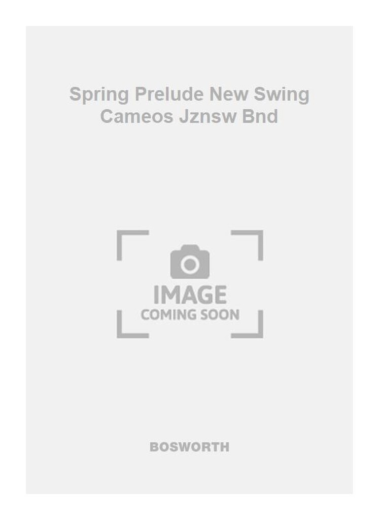 Spring Prelude New Swing Cameos Jznsw Bnd
