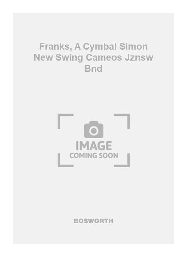 Franks, A Cymbal Simon New Swing Cameos Jznsw Bnd