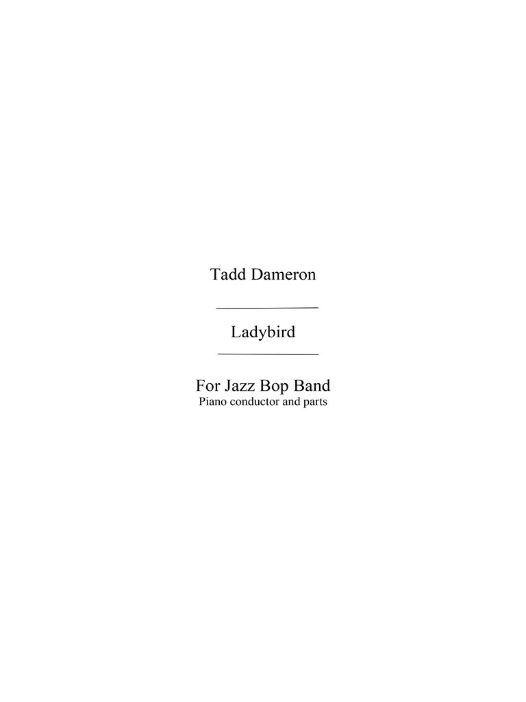 Dameron, T Ladybyrd (Paparelli/Naylor) Jzbp Bnd