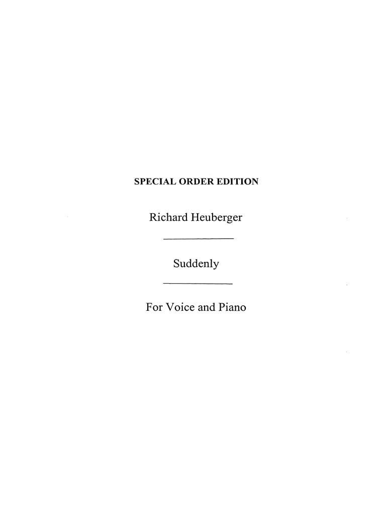 Heuberger, R Suddenly