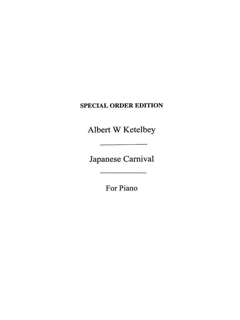 A Japanese Carnival (Piano)
