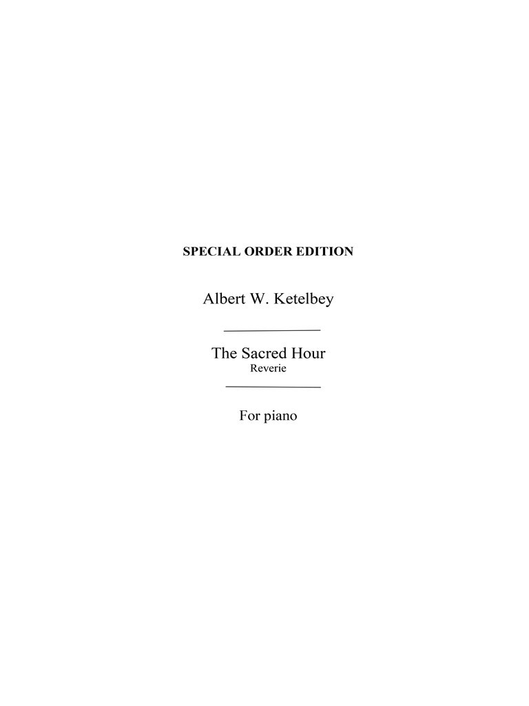 The Sacred Hour (Piano)