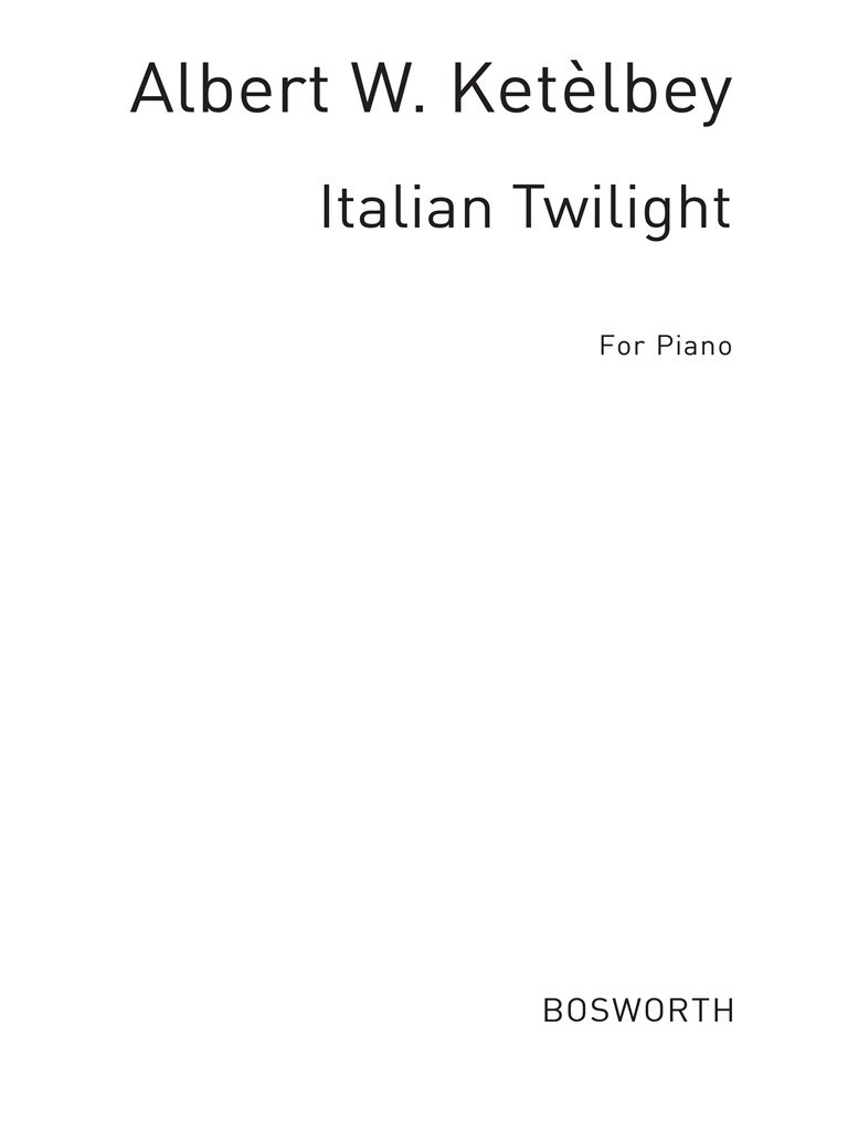 Italian Twilight (Piano)