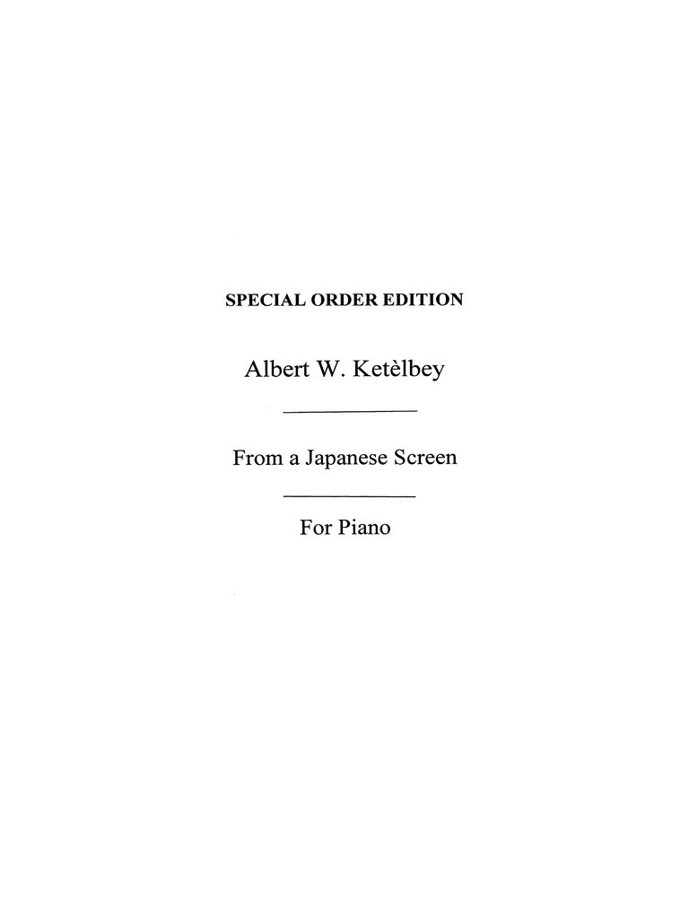 From A Japanese Screen