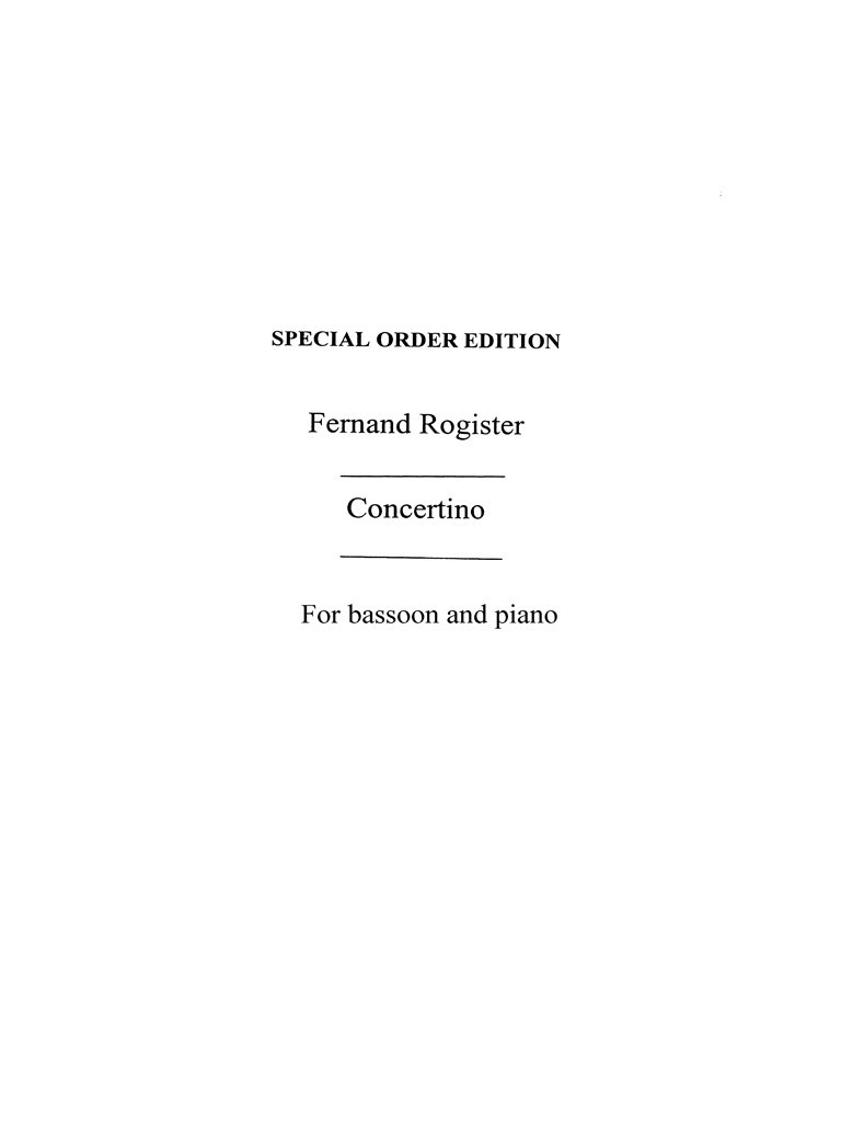 Rogister, F Concerto