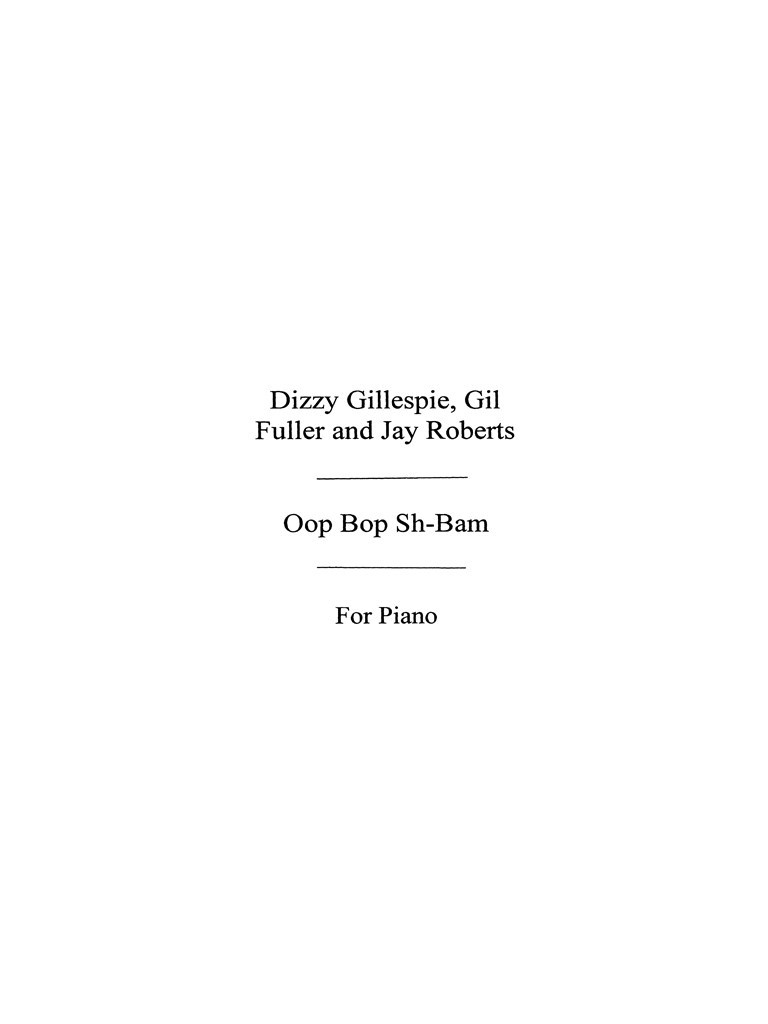 With Fuller, G Oop Bop Sh'bam