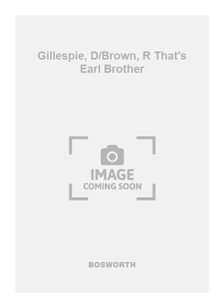 Gillespie, D/Brown, R That's Earl Brother