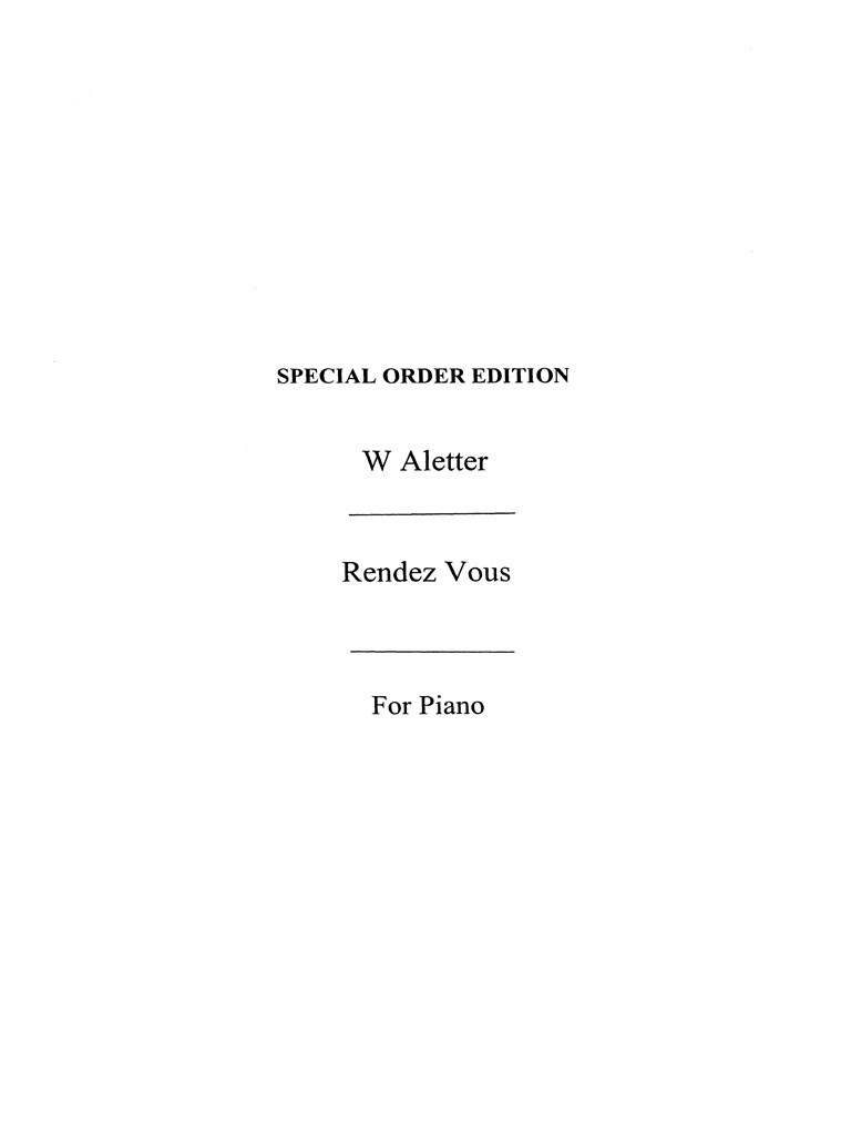 Aletter,w Rendezvous