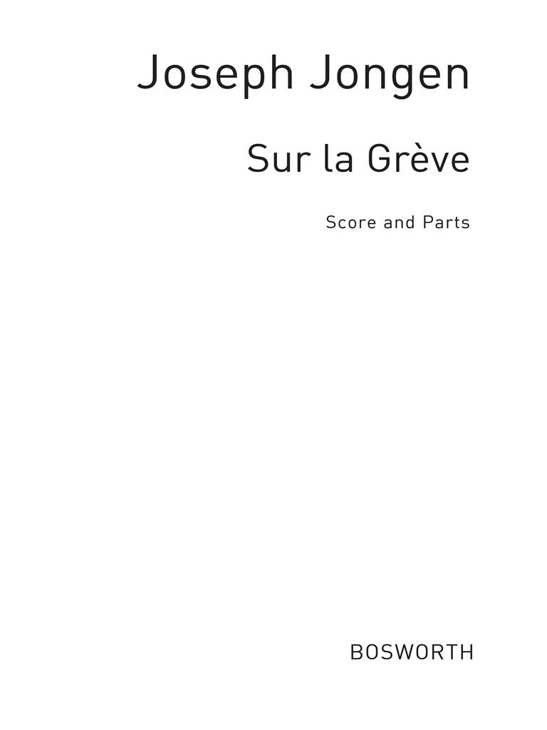 Joseph Jongen: Sur La Greve