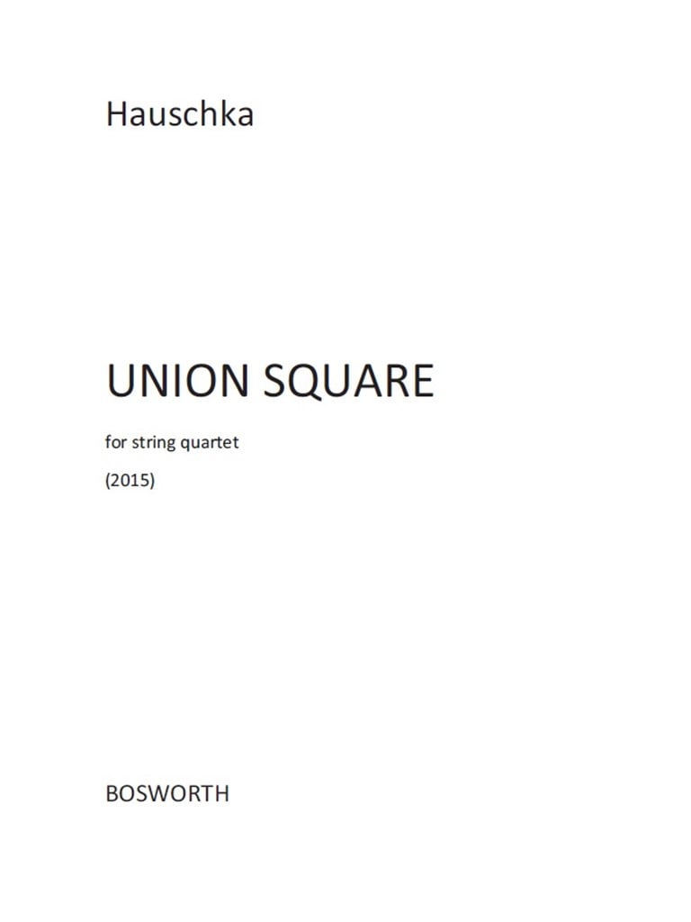Hauschka: Union Square (Parts)