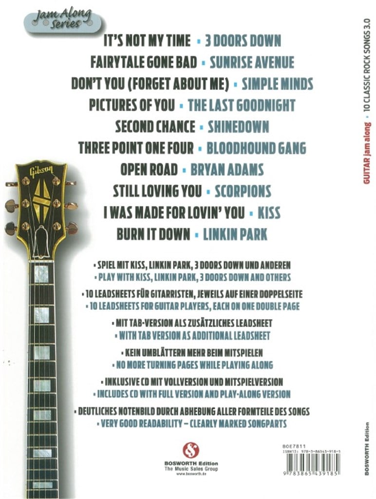 Guitar Jam Along - 10 Classic Rock Songs 3.0