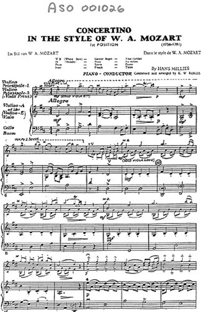 Concertino In The Style Of Mozart