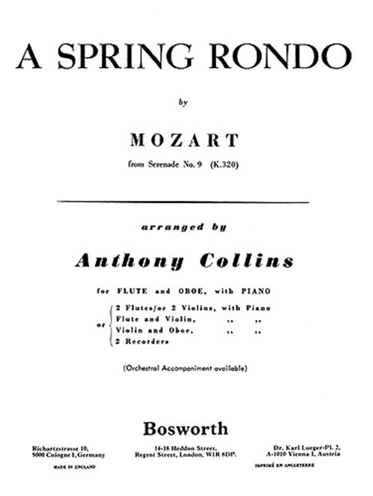 Spring Rondo (Bosworth Amateur School Orchestra)