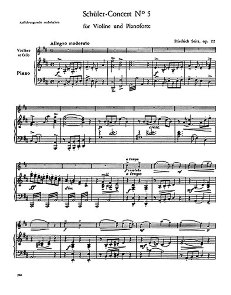 Schuler Concert In D No.5 Op.22