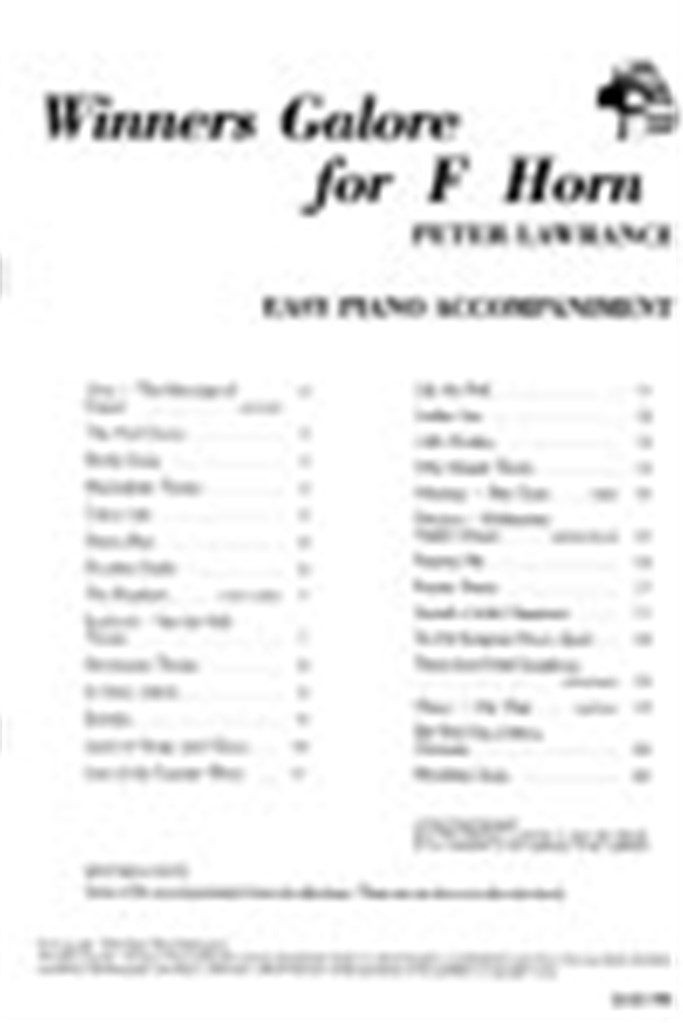 Winners Galore F Horn Pa