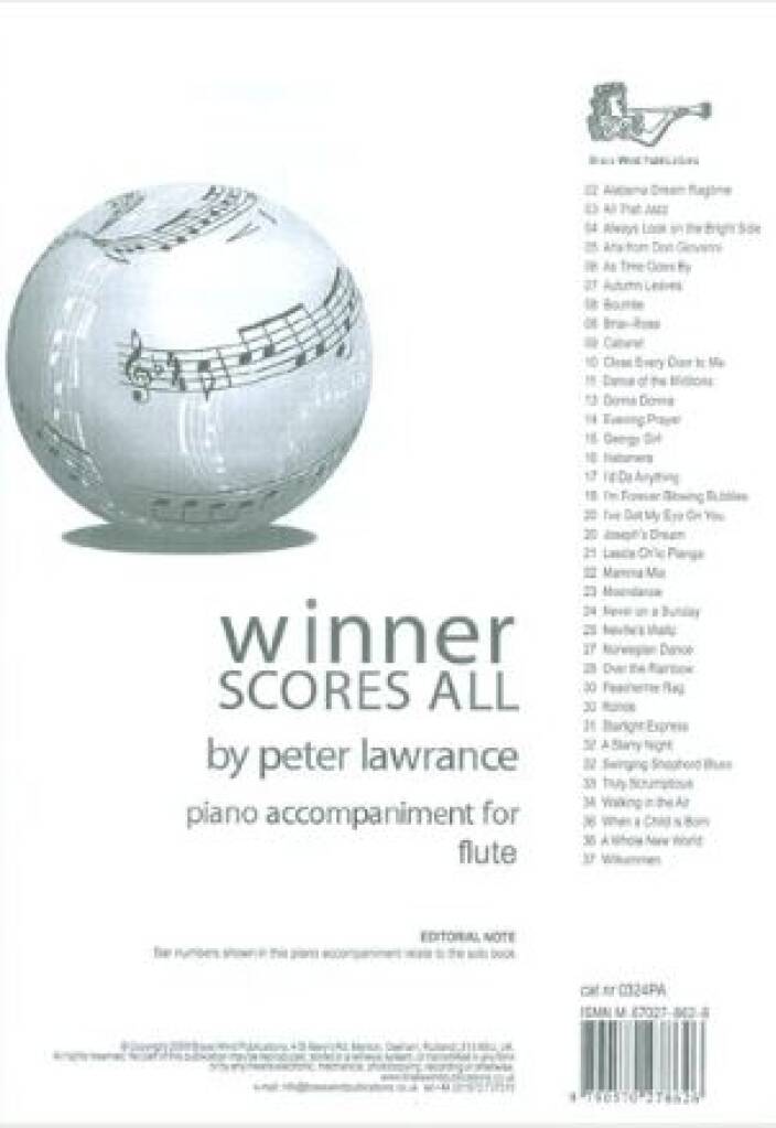 Winner Scores All for Flute - Piano Accompaniment