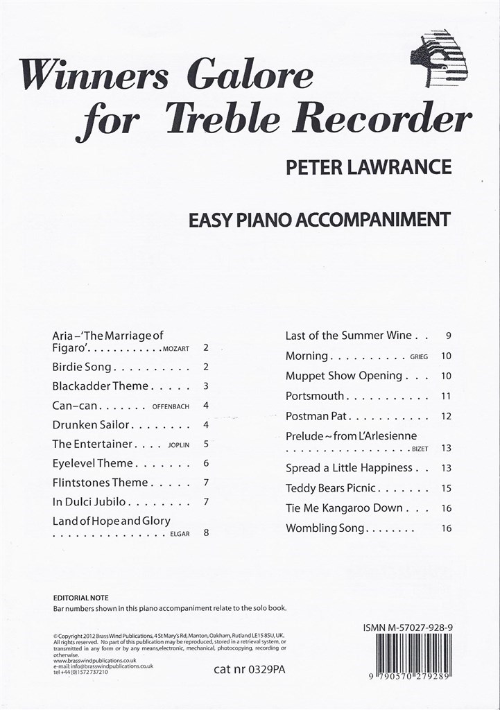 Winners Galore For Treble Recorder