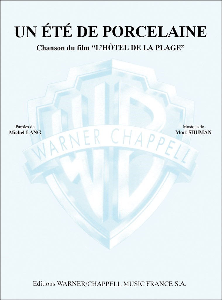 Été de Porcelaine (Du Film l'hotel de la Plage)