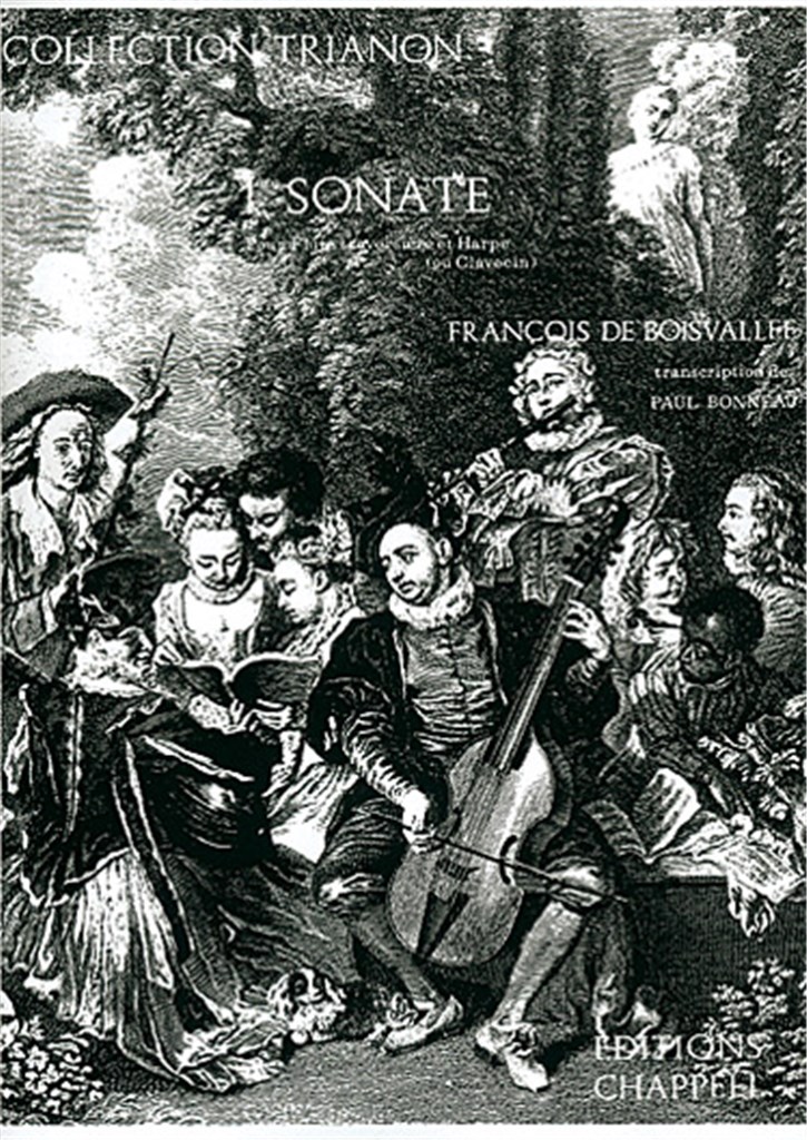 1-re Sonate, pour flute et harpe ou clavecin