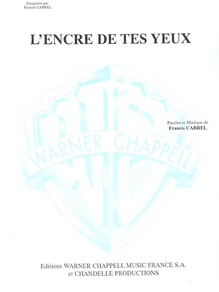 L'Encre Des Tes Yeux