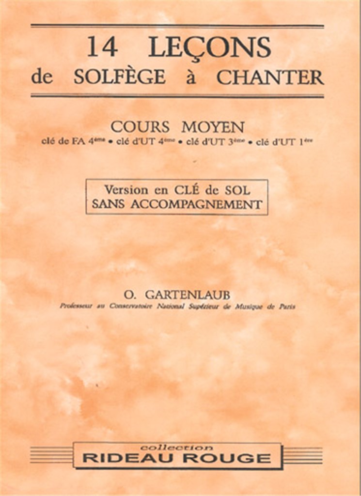14 leçons de solfège à chanter : Cours Moyen