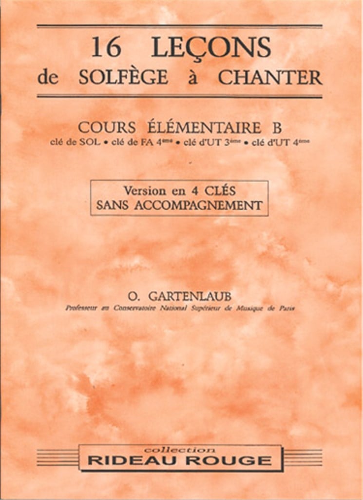 16 Leçons Solfège à Chanter: Cours Élémentaire B