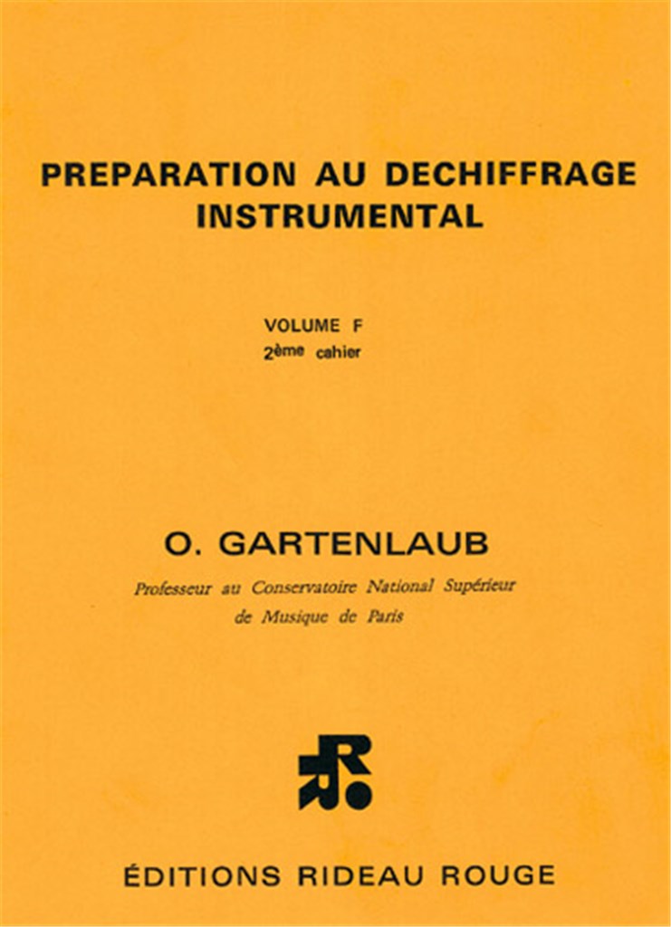 Préparation au déchiffrage instrumental-Vol F 2