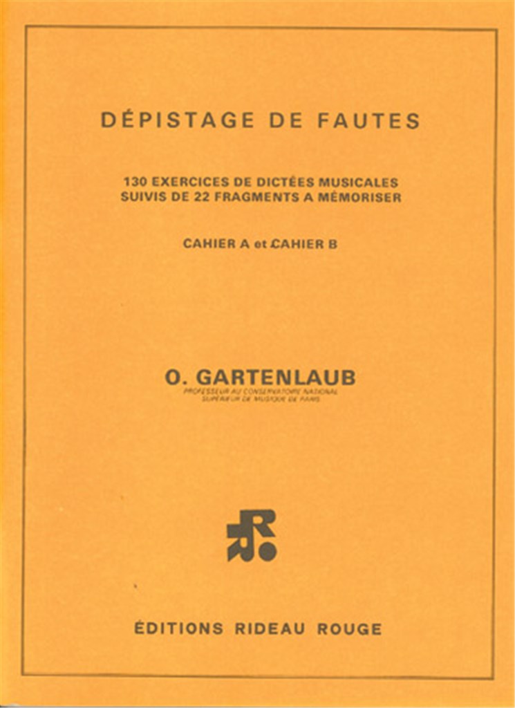 Depistage De Fautes Cahiers A & B Tres Difficile