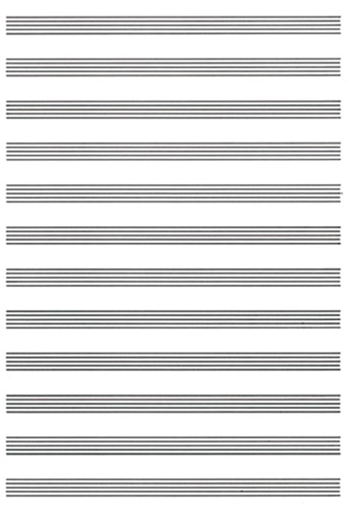 Carta da Musica (Cuadernillo, Papier à Musique)