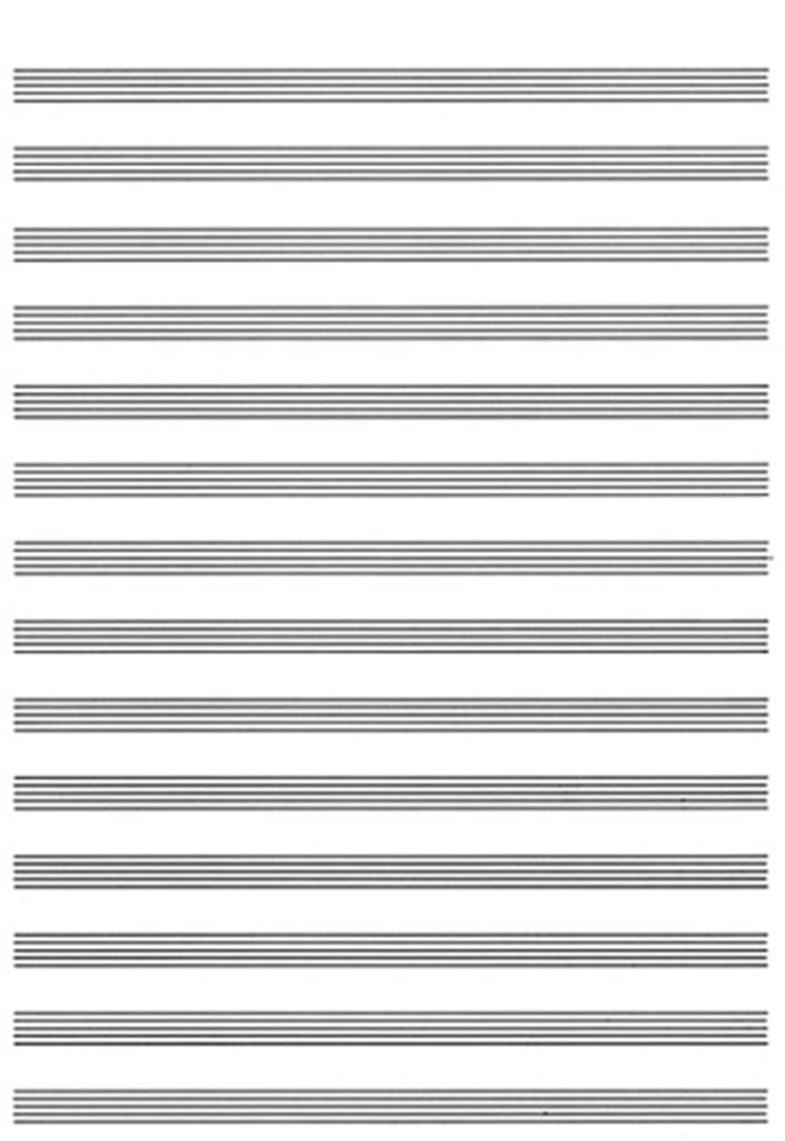 Carta da Musica (Cuadernillo, Papier à Musique)