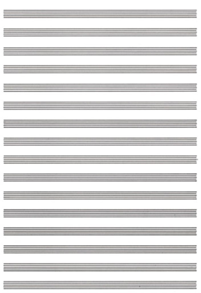 Carta da Musica (Cuadernillo, Papier à Musique)