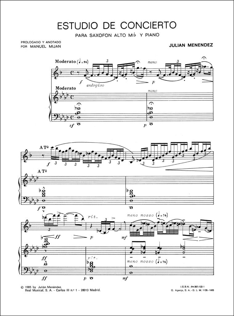 Estudio De Concierto