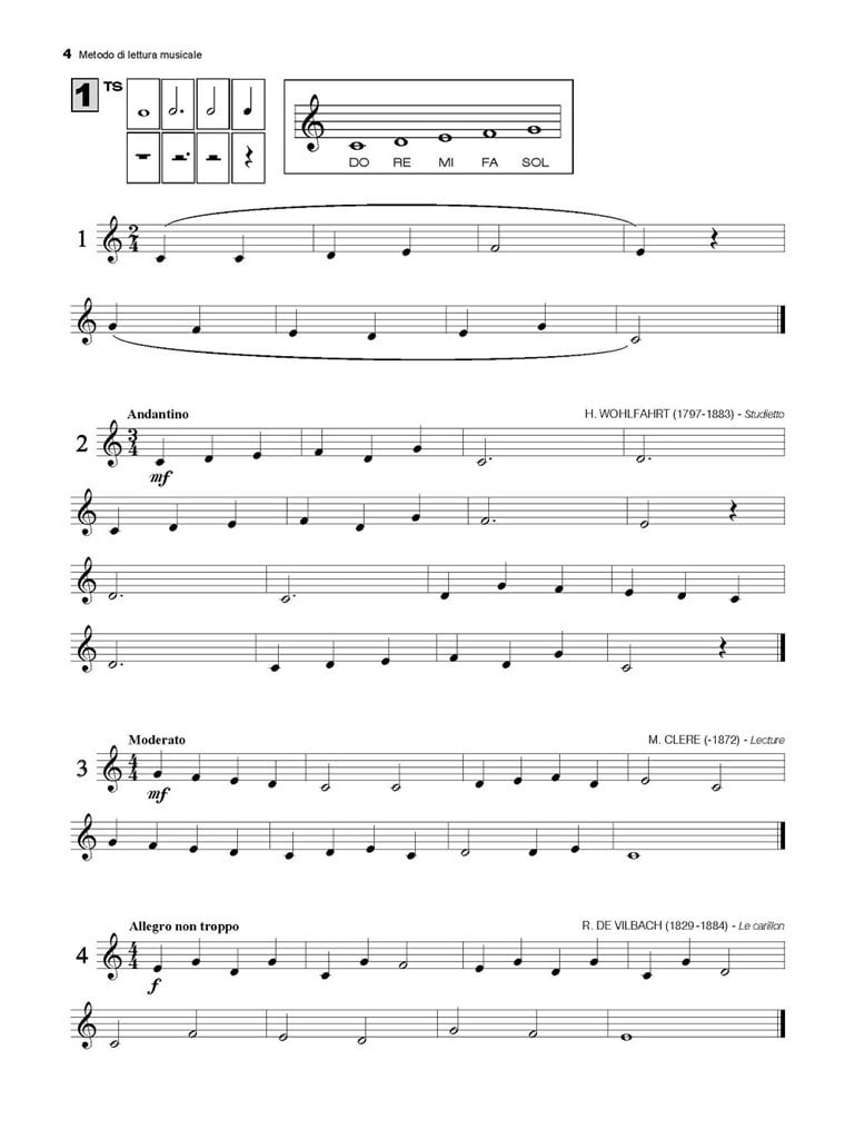 Metodo di lettura musicale vol. 1