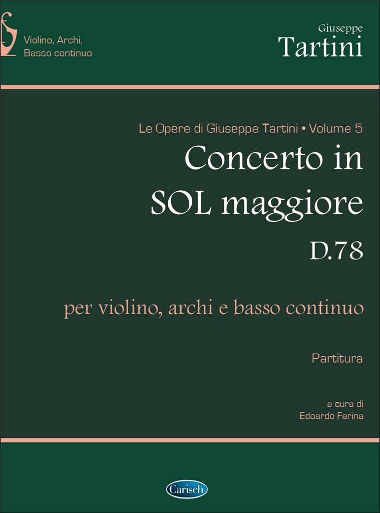 Tartini Volume 05: Concerto in G Major D78