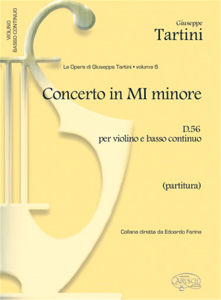 Concerto in Mi Minore D 56 per Violino e BC