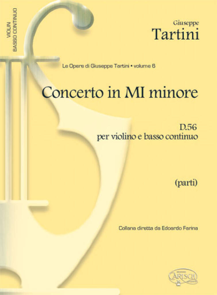 Concerto in Mi Minore D 56 per Violino e BC