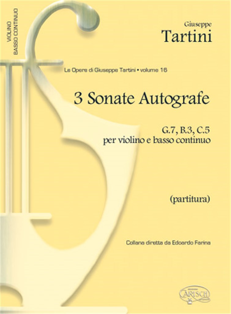 3 Sonate Autografe (G7, B3, C5)