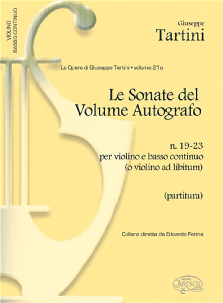 Tartini Volume 21a: Sonate del Volume Autografo