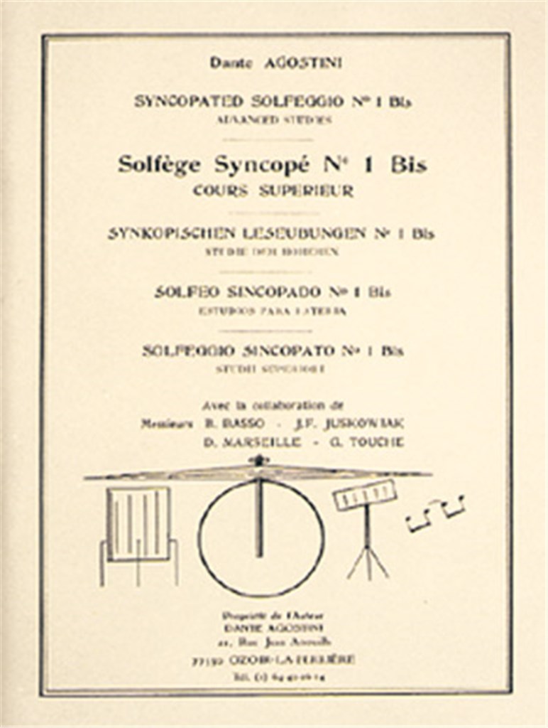 Solfège syncopé - Volume 1 Bis