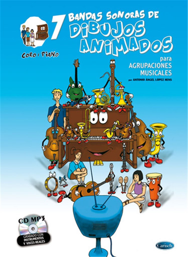 7 Dibujos Animados - Coro-piano