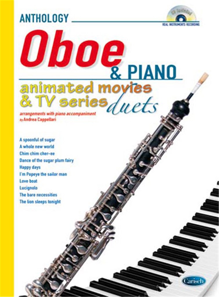 Animated Movies and TV Duets for Oboe And Piano