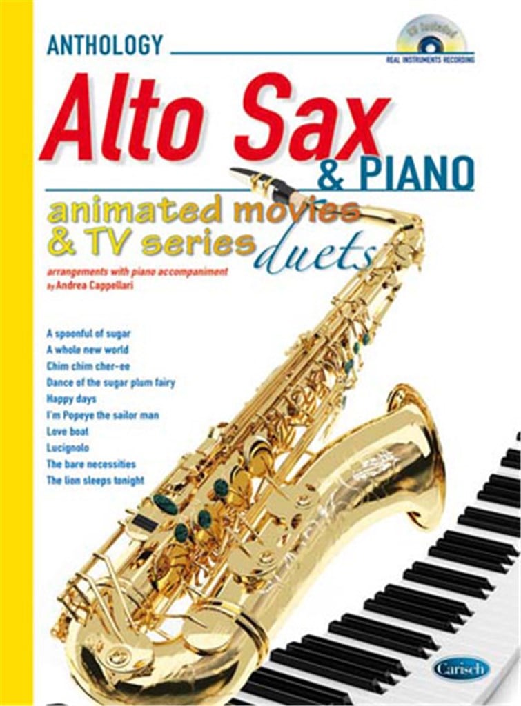 Animated Movies and TV Duets for Alto Sax & Piano