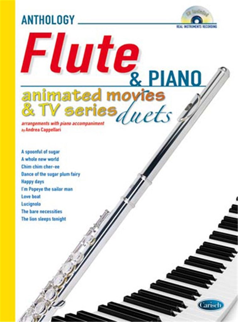 Animated Movies and TV Duets for Flute And Piano