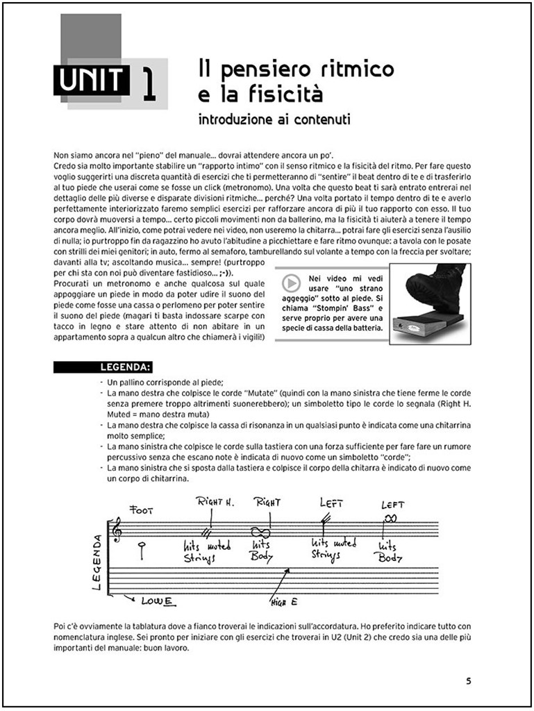 Percussioni, tapping e altre tecniche