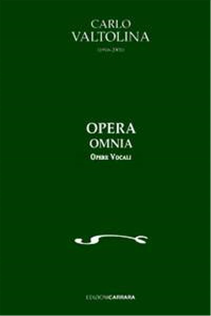 Opera Omnia - opere vocali