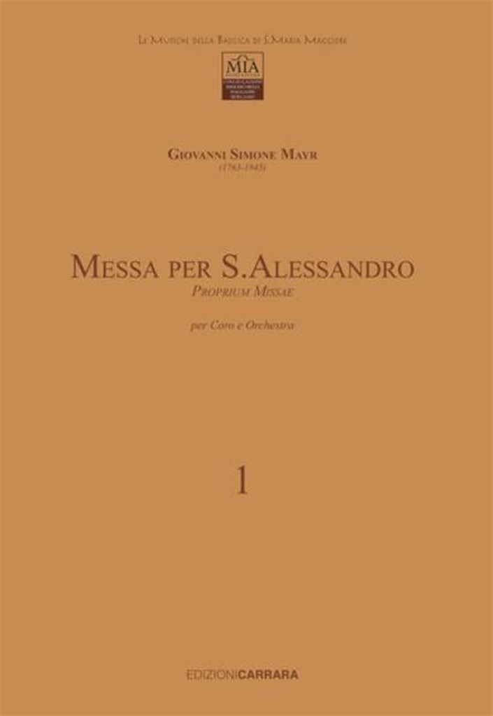 Messa per S. Alessandro Vol. 1