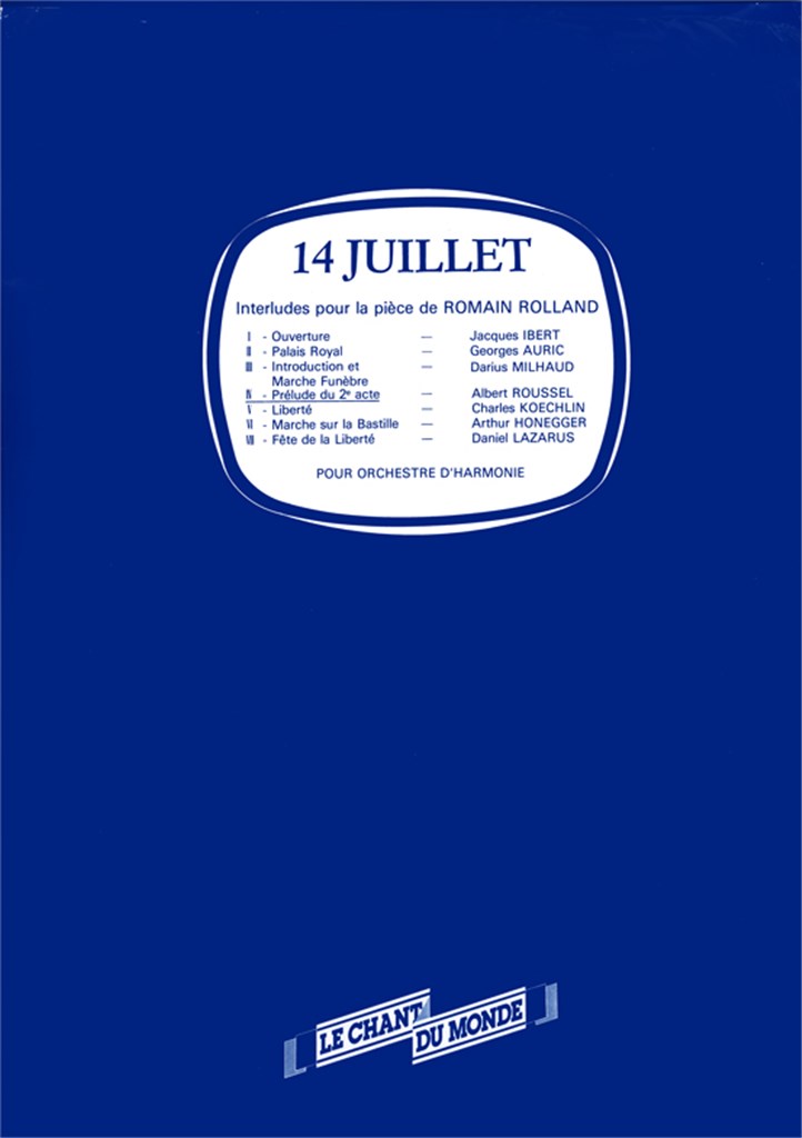 Prelude 2Nd Act Extrait 14 Juillet